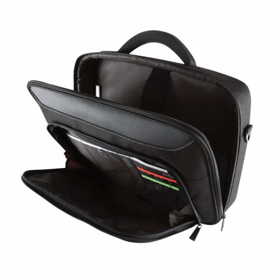 Targus Classic Plus Clamshell Business Professional Travel Messenger Laptop Bag with Protective Sleeve for 15-15.6 Inch Laptop, Black (CN415EU) - Image 2