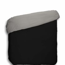 Play Basic Collection – Duvet Cover Smooth Reversible Black and Grey 150 x 220 cm black and grey