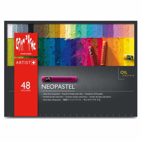 Caran Dache Cardboard Box with 48 Assorted Colours