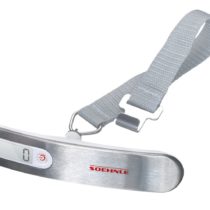 Soehnle Luggage Scale Travel For Weighing On The Go, Luggage Scale With High Load Capacity To 50 kg, Mobile Scale With Sturdy Strap And Metal Hook, Deluxe Style