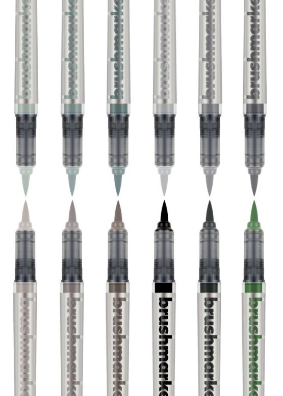 KARIN Brushmarker PRO 12"Grey colours" set