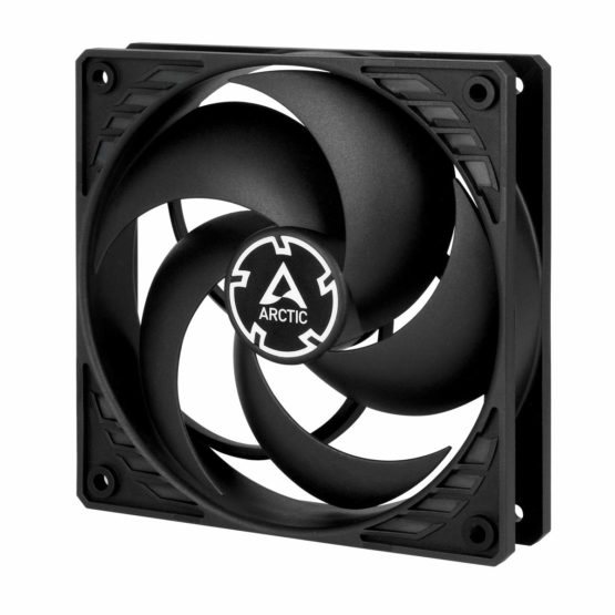 ARCTIC P12 Silent - 120 mm Case Fan, Pressure-optimised, Very quiet motor, Computer, Fan Speed: 1050 RPM - Black