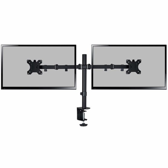 Proper Dual Arm Cantilever Desk Monitor Mount for 13" 19" 23" 24" 27" and 32" Monitors - Image 3