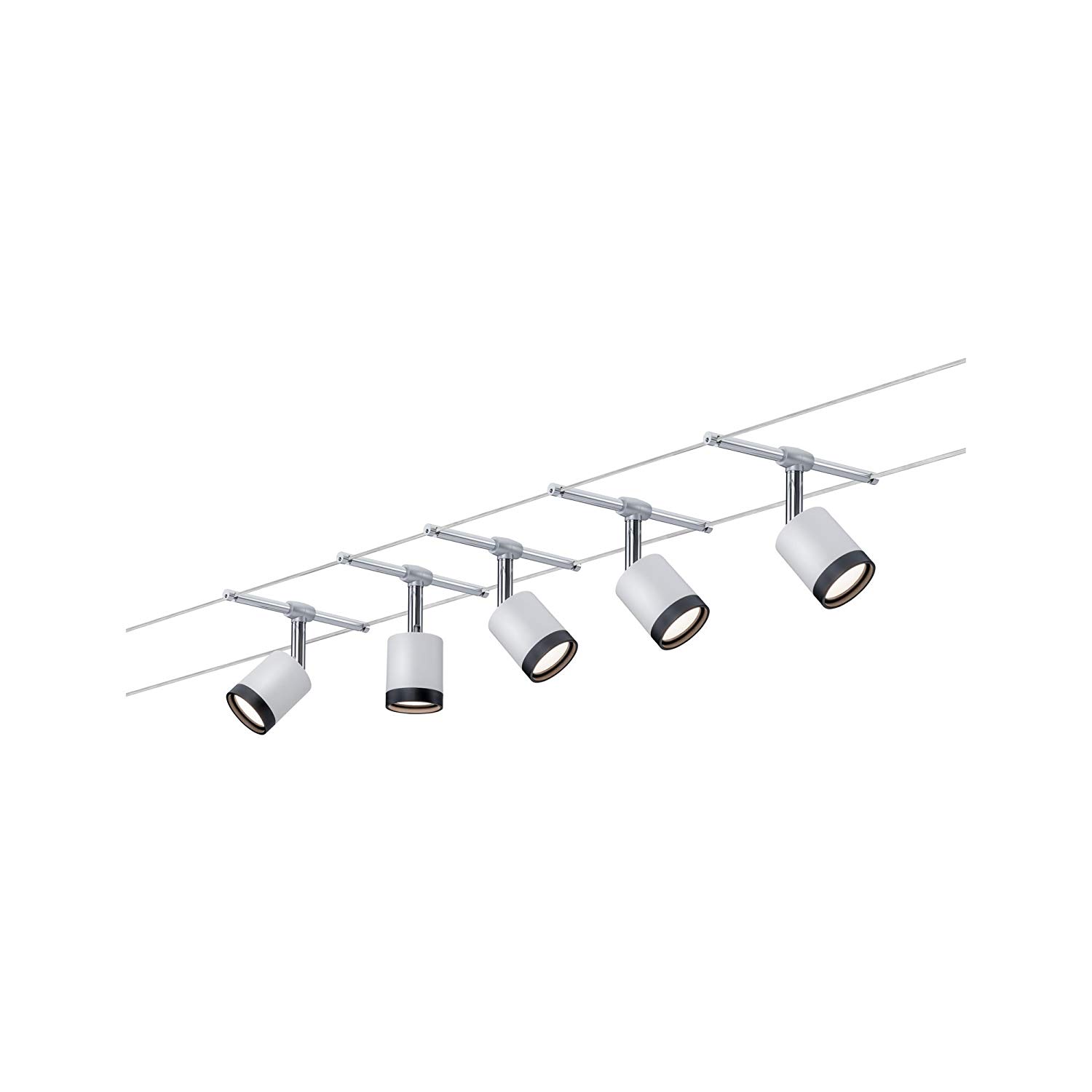 Paulmann 3981 TubeLED Wire System Spot Lights, Tension Wire Lighting w/ 5 Pendant Lights - Image 2
