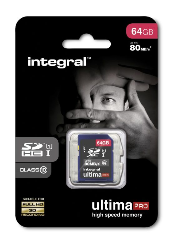 Integral INSDX64G10-80U1 UltimaPro 64 GB SDXC Class 10 Memory Card, up to 80 MB/s, U1 Rating - Image 2
