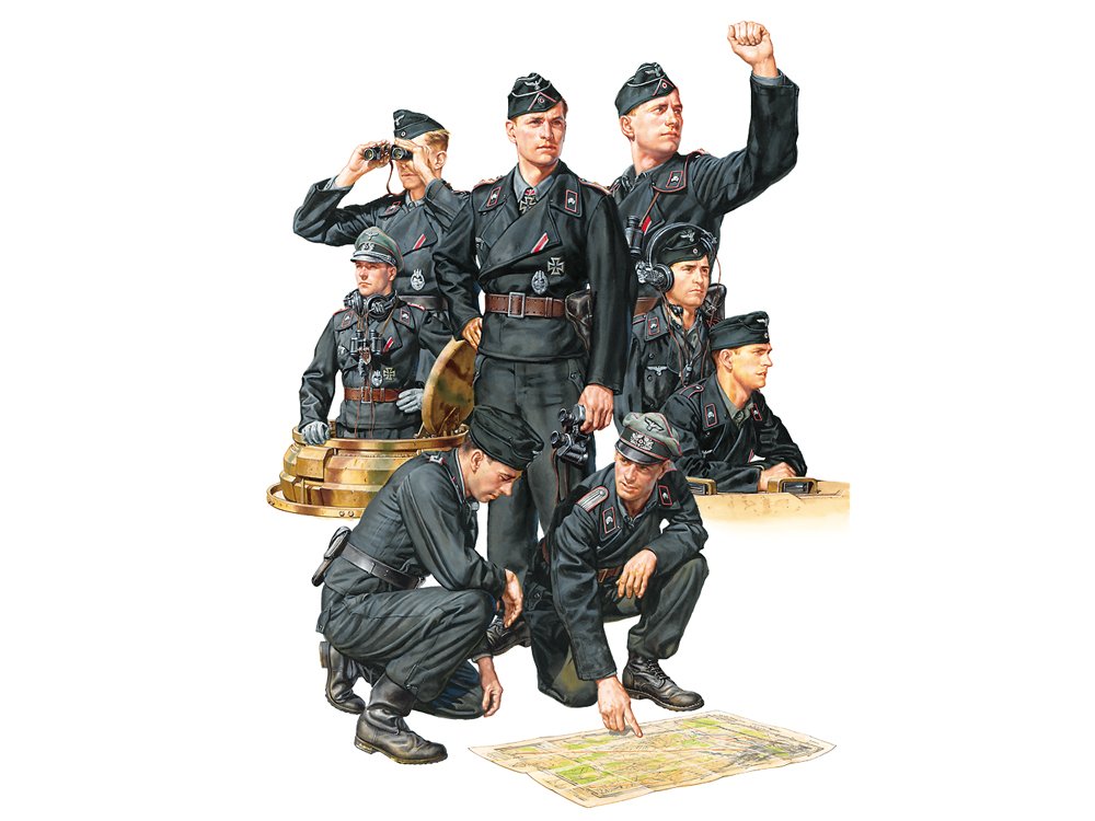Tamiya 300035354 Crew, Black, 1:35