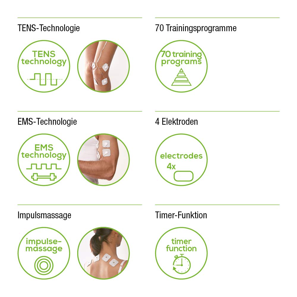 Beurer EM 49 Digital TENS/EMS Electric Nerves and Muscle Stimulation ...