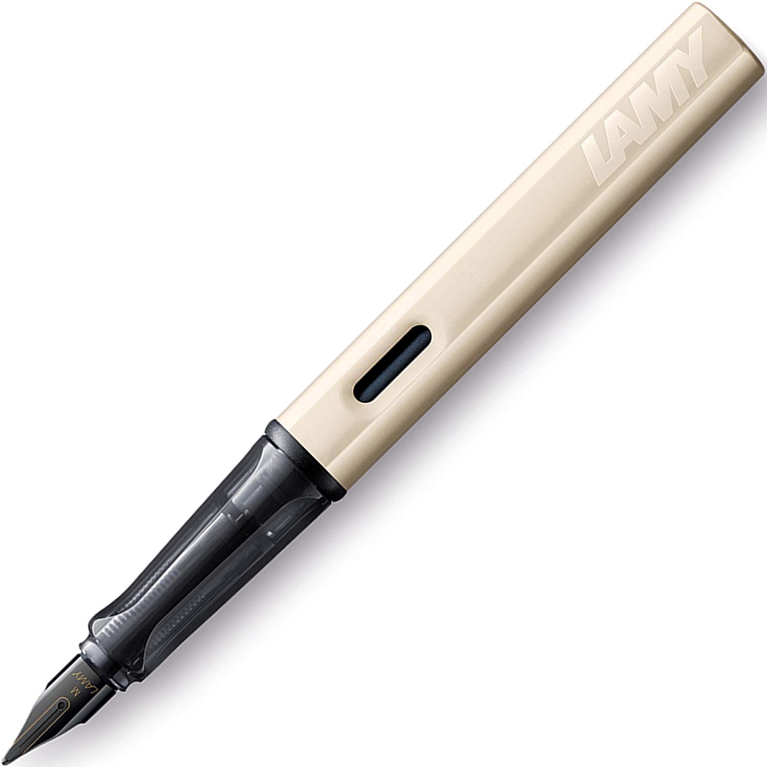 LAMY Lx palladium fountain pen, PVD-coated nib & ergonomic grip, steel nib in size EF, lightweight aluminum body - Image 4