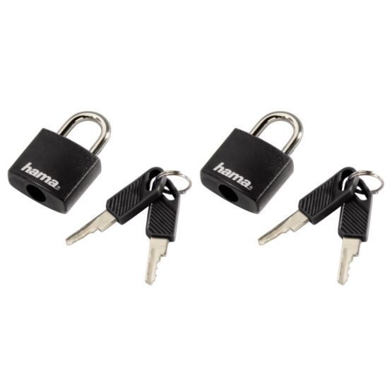 Hama Luggage Lock Set of 2 - Black, one Size