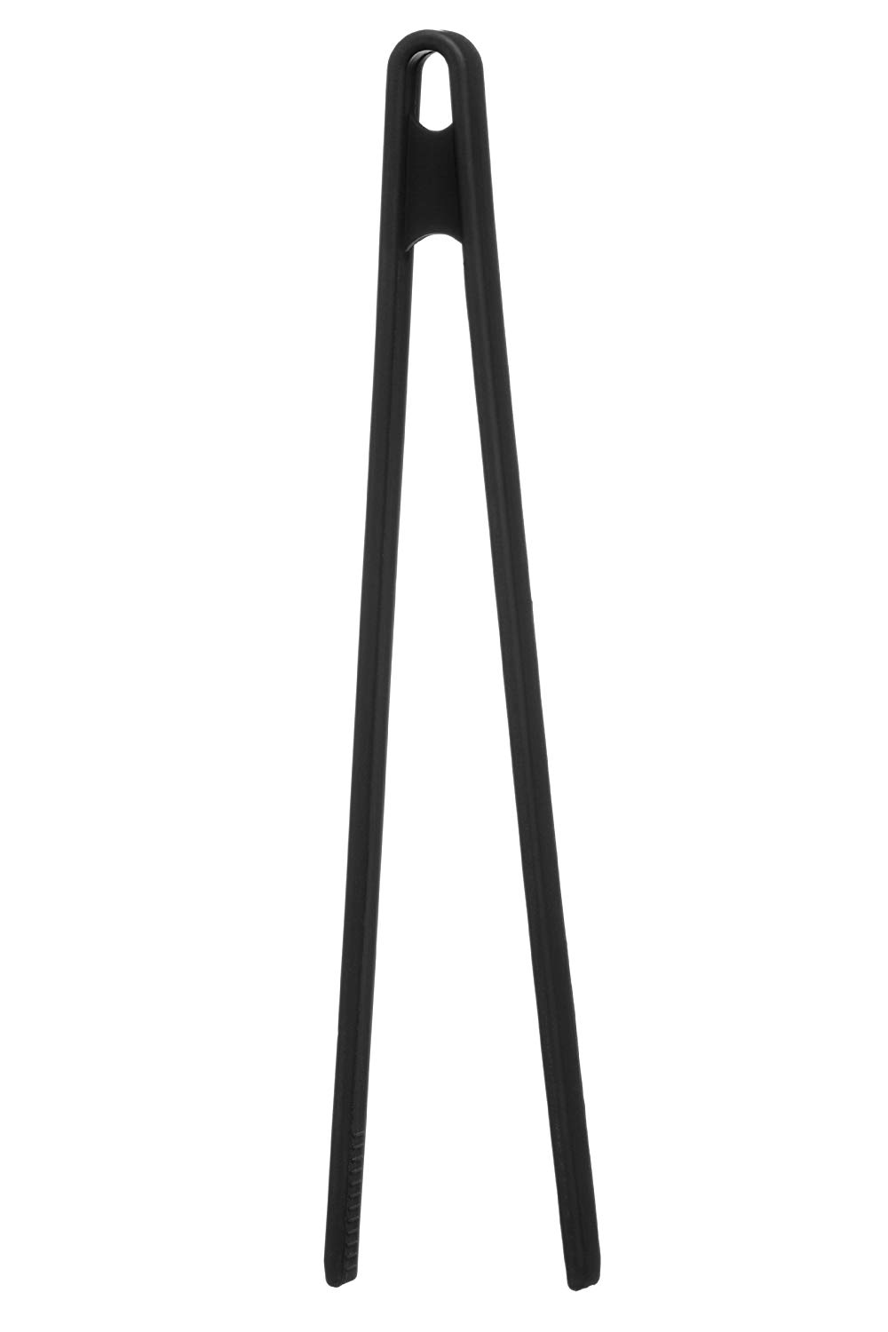 Premier Housewares Zing Silicone Tongs - Black, H29 x W6 x D2cm