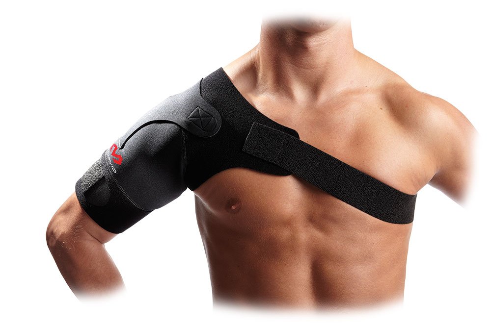 McDavid 463 Light Shoulder Support - Men and Women - Right or Left Side, Black