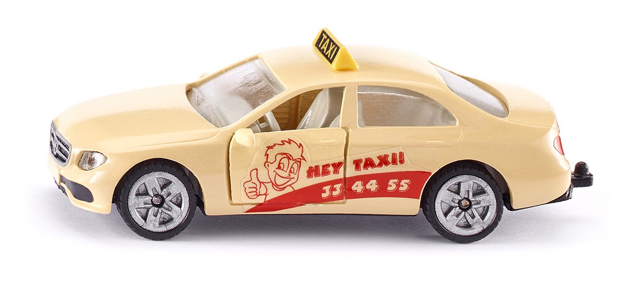 siku 1502, Taxi, Metal,Plastic, Cream-coloured, Opening doors, Trailer hitch, Multicoloured, 85mm x 36mm x 28mm