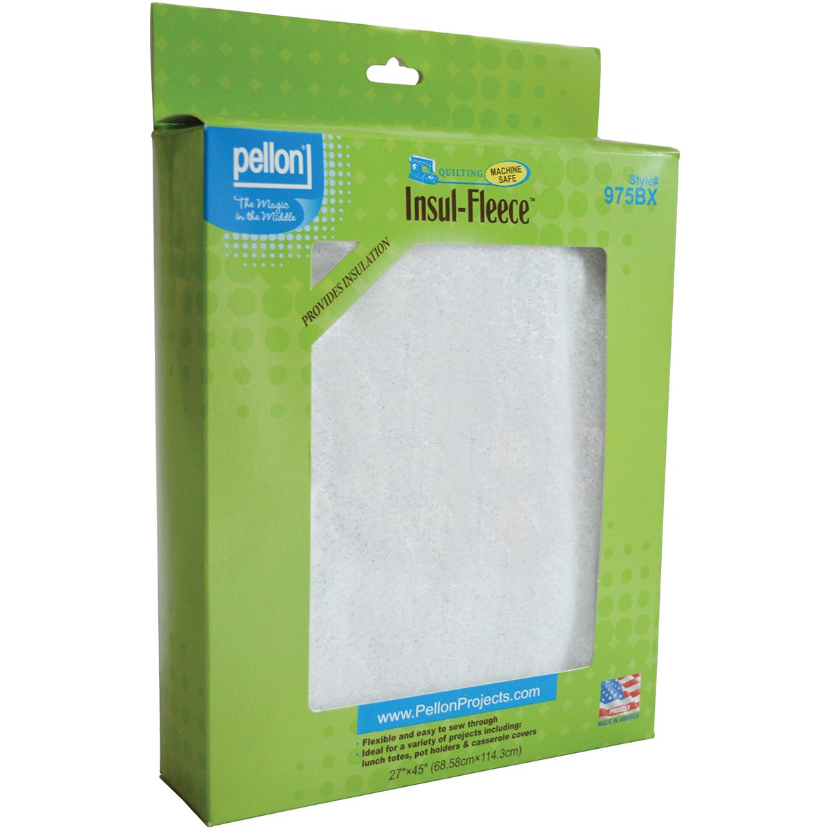 Pellon Polyester Insul-Fleece-White 27 x 45-inch, 45x27 inches - Image 2