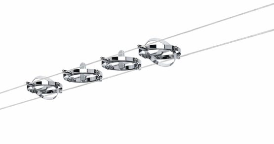 Paulmann Wire System, Metal, GU5.3, 7.5 W, Chrome matt, Chrome - Image 2