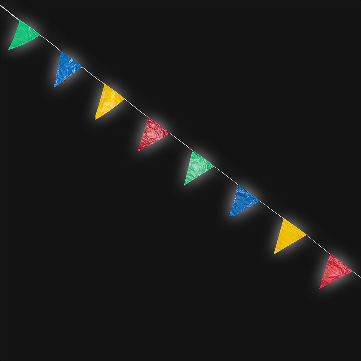 Tobar Light-Up Bunting, Green/Red - Image 3