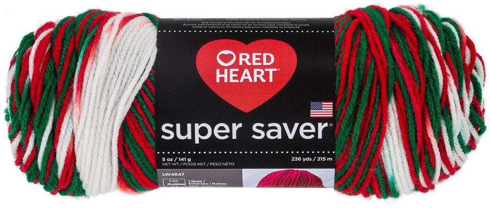 Red Heart Super Saver - Mistletoe, 11.67 x 27.4 x 11.67 cm