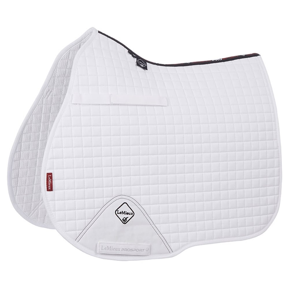 LeMieux ProSport Cotton GP Square Gp Saddlepad - White, Small/Medium, S/M