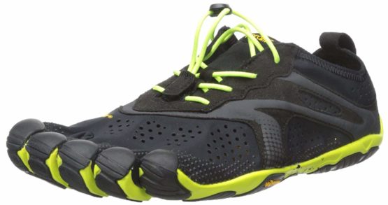 Vibram FiveFingers Men's V Running Shoes, Multicoloured (Black/Yellow), 10.5 - 11 US (44 EU)
