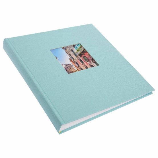 Goldbuch Trend Photo Album 25 x 25 cm, 60 Pages with Pergamine, aqua, 30x31 cm - Image 2