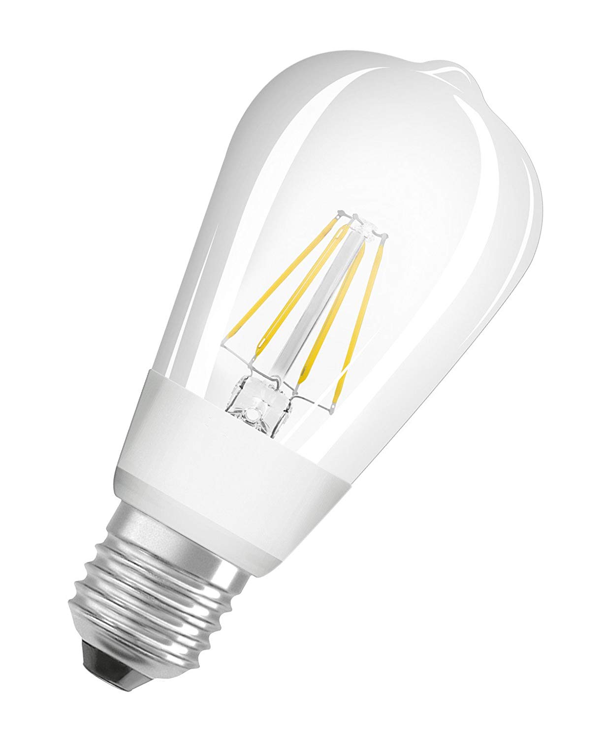 Osram Edison Form Star+ GLOWdim Classic LED Lamp, Glass, Warm White, E27, 7 W, Set of 1 - Image 2