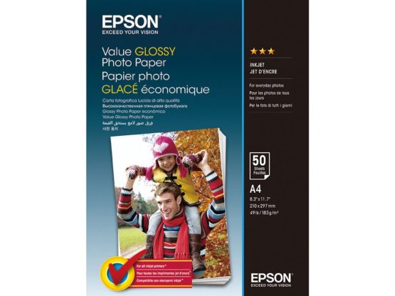 Epson C13S400036 A4 Glossy Photo Paper Standard Capacity