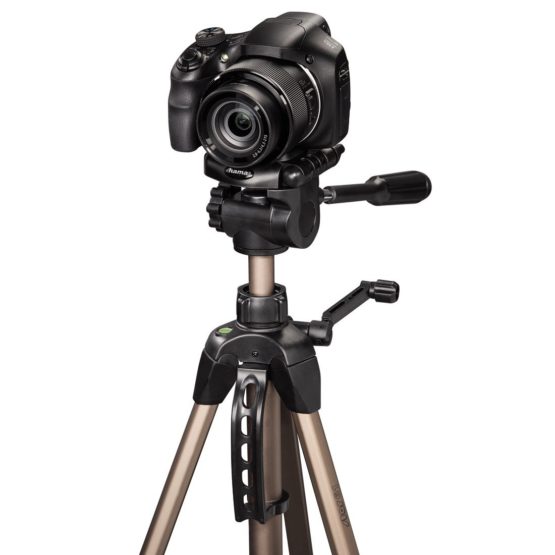Hama 4163 | Star 63 Camera Tripod |  Up to 166cm | Aluminium | Incl. Carrying Bag , Champagne - Image 4