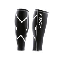 2XU Calf Guard Compression Baselayer - Black, Medium, Black / Black