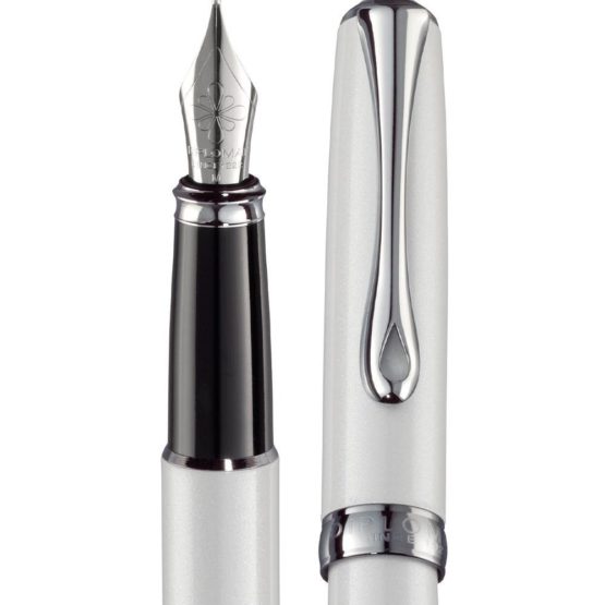 DIPLOMAT - Excellence A2 - Fountain Pen in Stainless Steel - Medium - Pearl White - Resistant and Elegant - High End - 5 Years Warranty - Image 2