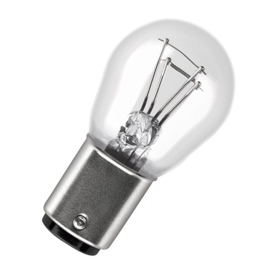 OSRAM Original 12V P21/5W halogen auxiliary lights 7528-02B in double blister - clear/silver