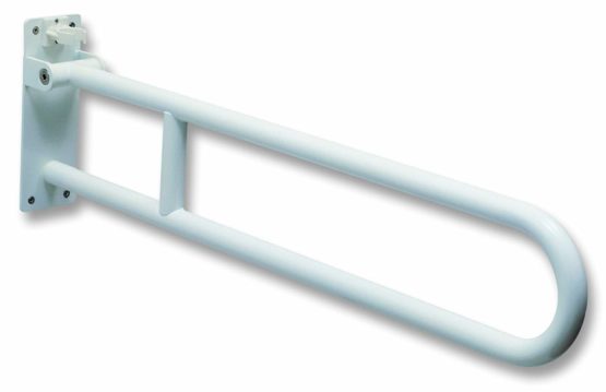 Negrari BT0032 Wall Bar Tilting Support for Disabled, Varnished Steel, White, 65 cm