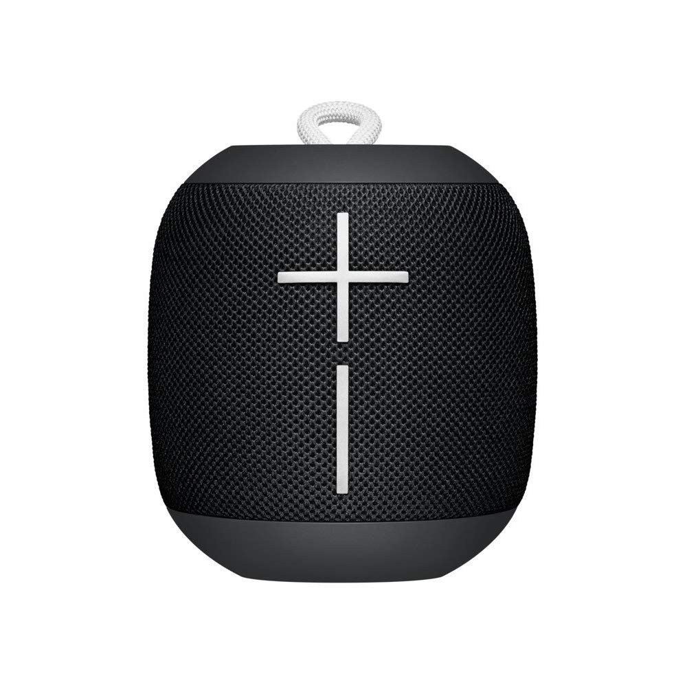 Ultimate Ears Wonderboom Portable Wireless Bluetooth Speaker, 360° Surround Sound, Waterproof, 2 Speaker Connection for Powerful Sound, 10 Hours Battery, Black