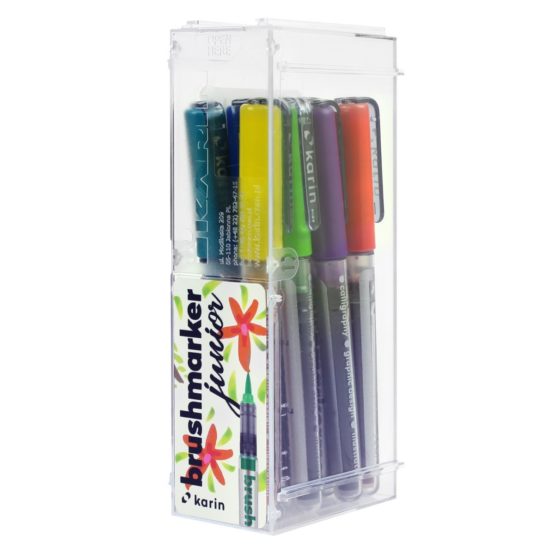 KARIN Brushmarker Junior 11 Basic Colours +1 Blender Set - Image 2