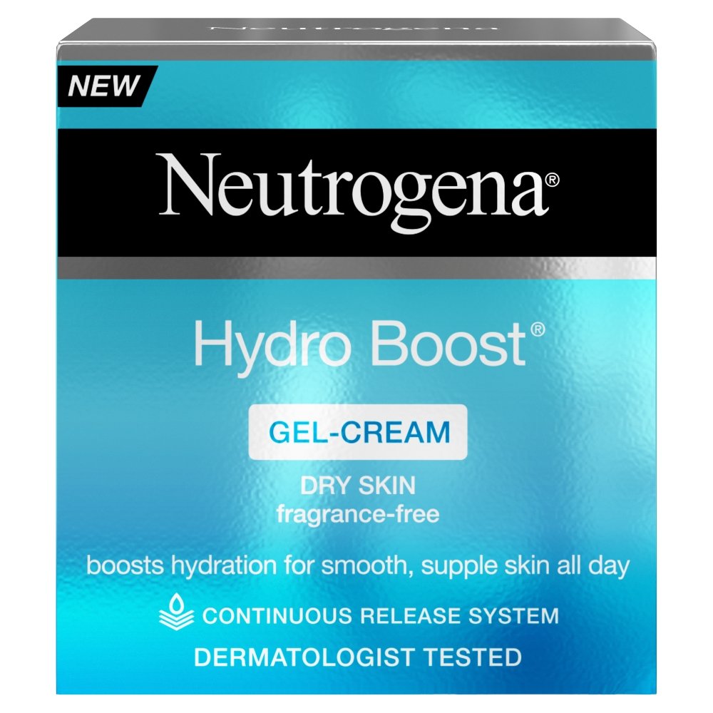 Neutrogena Hydro Boost Gel Face Cream (1 x 50ml), Intensively Hydrating Gel Cream with Hyaluronic Acid and Ceramides