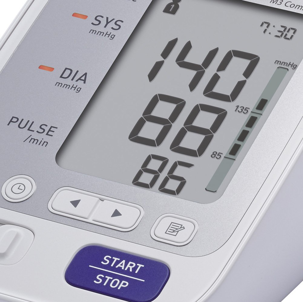 Omron M3 Comfort Upper Arm Blood Pressure Monitor, Grey, M3C - Image 3