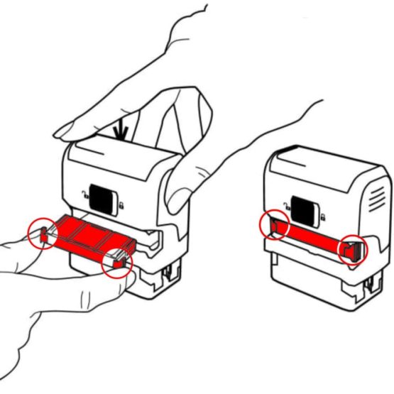 Trodat Replacement Ink Pads for Self-inking Stamps Printy 4726 4926 Red and Blue - Ref 4005 (Pack 2) Red/Blue - Image 2