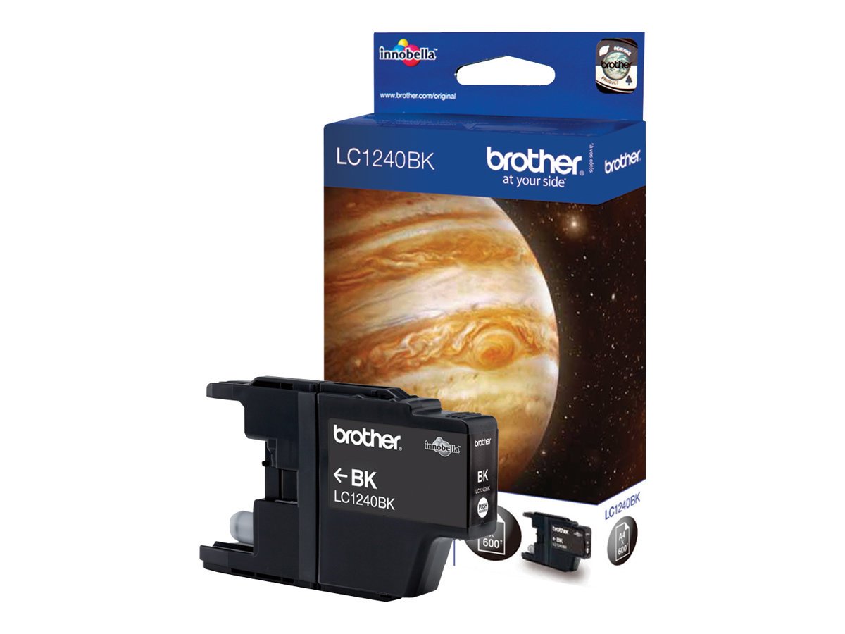 Brother LC-1240BK Inkjet Cartridge, Black, Single Pack, High Yield, Includes 1 x Inkjet Cartridge, Brother Genuine Supplies - Image 2