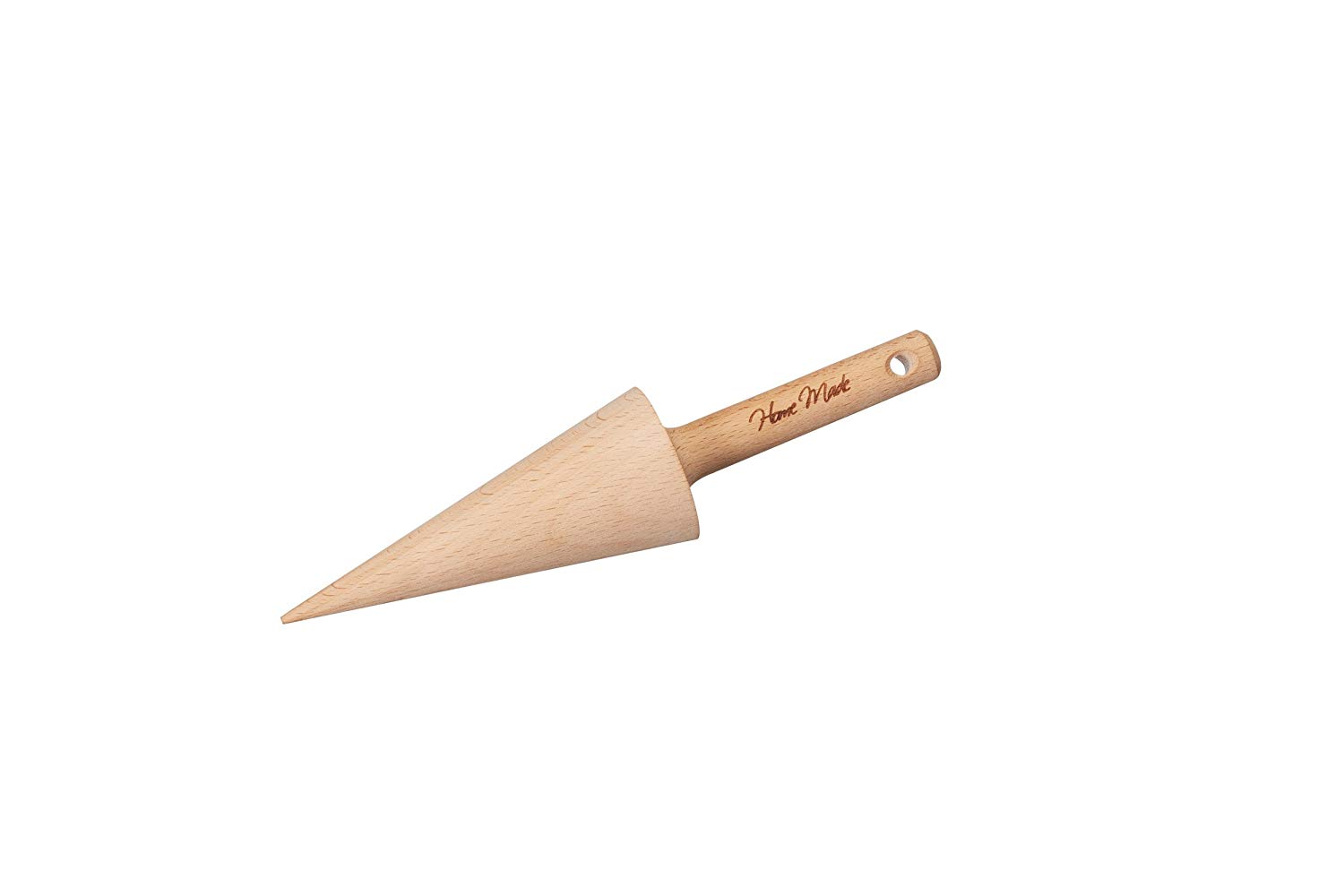 KitchenCraft Home Made Wooden Brandy Snap/Waffle Cone Roller, 19 cm (7.5") - Beech Wood, Brown