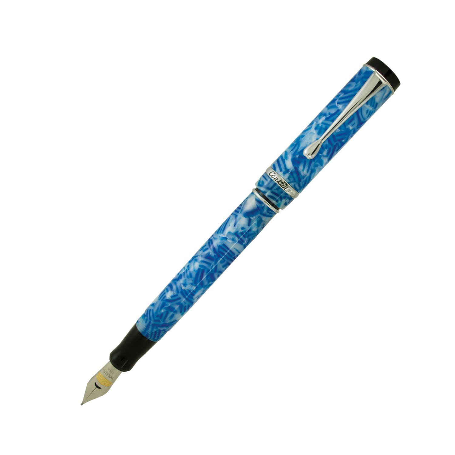 Conklin Duragraph Fountain Pen with Medium Nib - Ice Blue
