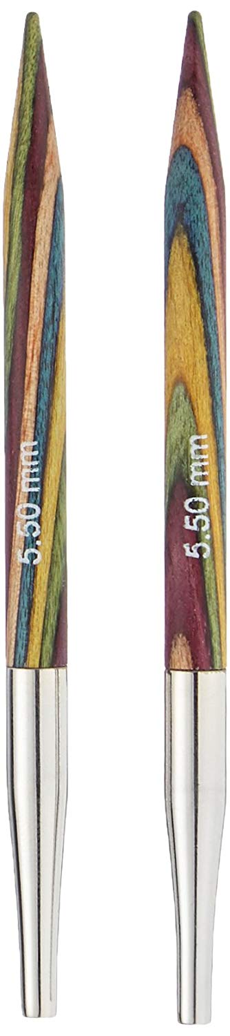 KnitPro Symfonie Interchangeable Circular Needles 4" (10cm), Multicolour, 5.50mm