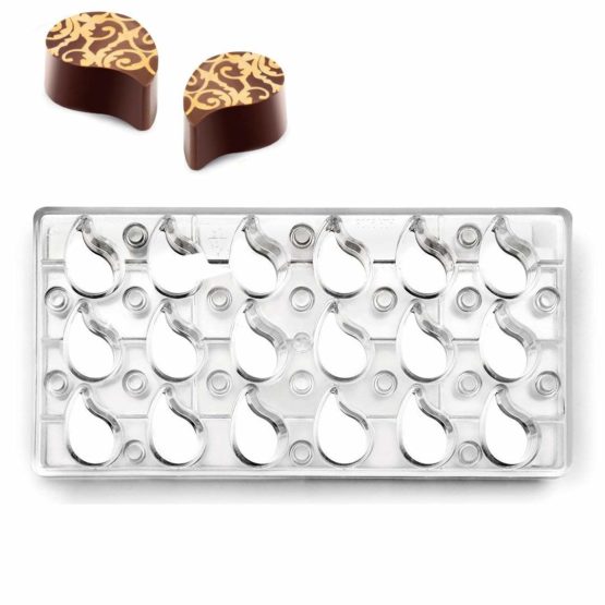 IBILI Magnetic Chocolate Mould Tear 27x14x2,5 cm, polycarbonate, 27 x 14 x 2.5 cm - Image 3