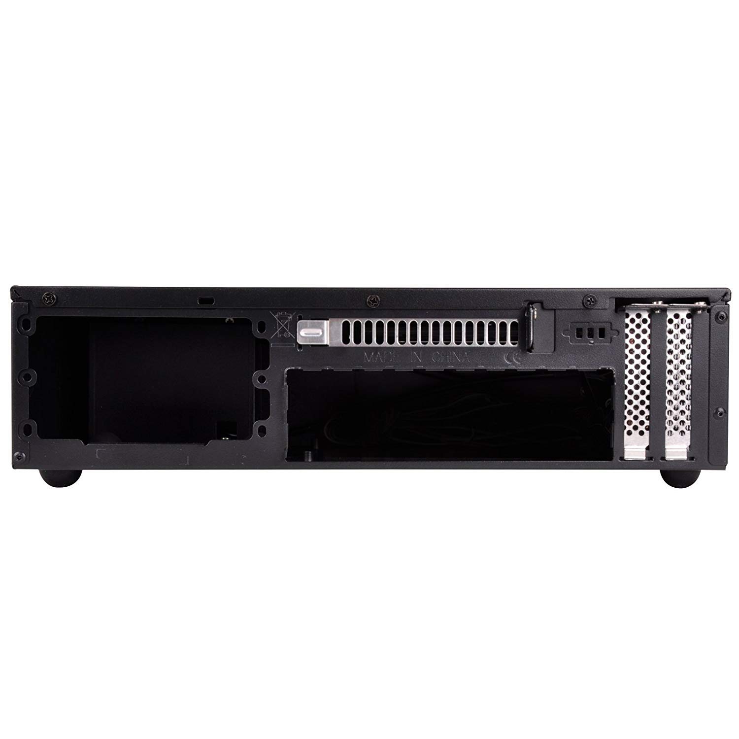 SilverStone SST-ML09B - Milo Slim HTPC Mini-ITX Silent Computer Case, black, black / black - Image 4