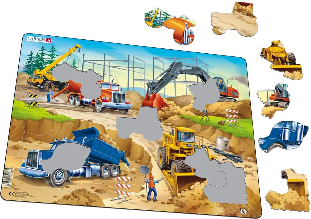 Larsen NB5 Apollo 11 Puzzle Incorniciato 50 Pezzi - Forme Speciali E Pezzi A Contorno - Per Bambini E Appassionati Di Spazio