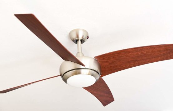 AireRyder Ceiling Fan with Light and Remote Control, Metal, 70 W, Walnut 122 x 122 x 37 cm