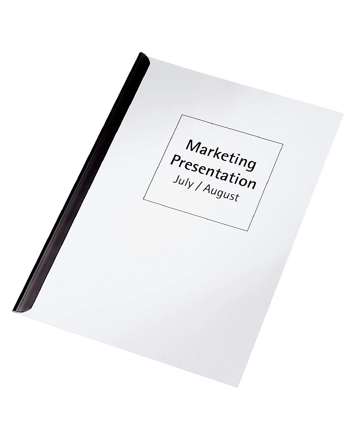 Esselte Pvc 3Mm Clr Slide Binder Pk50, black, 90 pages - Image 2