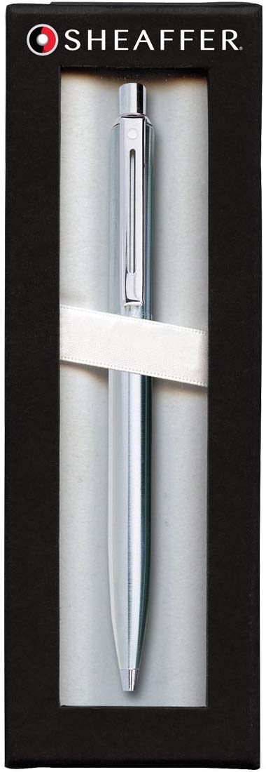 Sheaffer Sentinel - Refillable Ballpoint Pen, Brushed Chrome, Chrome Trim, Color may vary - Image 2