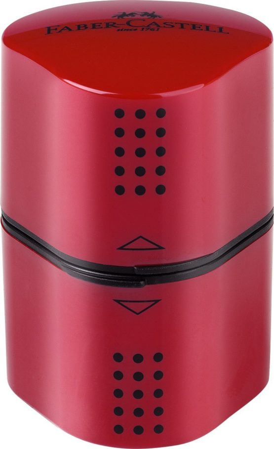 Faber-Catell Trio Sharpener Box GRIP 2002 Red/Blue assorted - Image 3