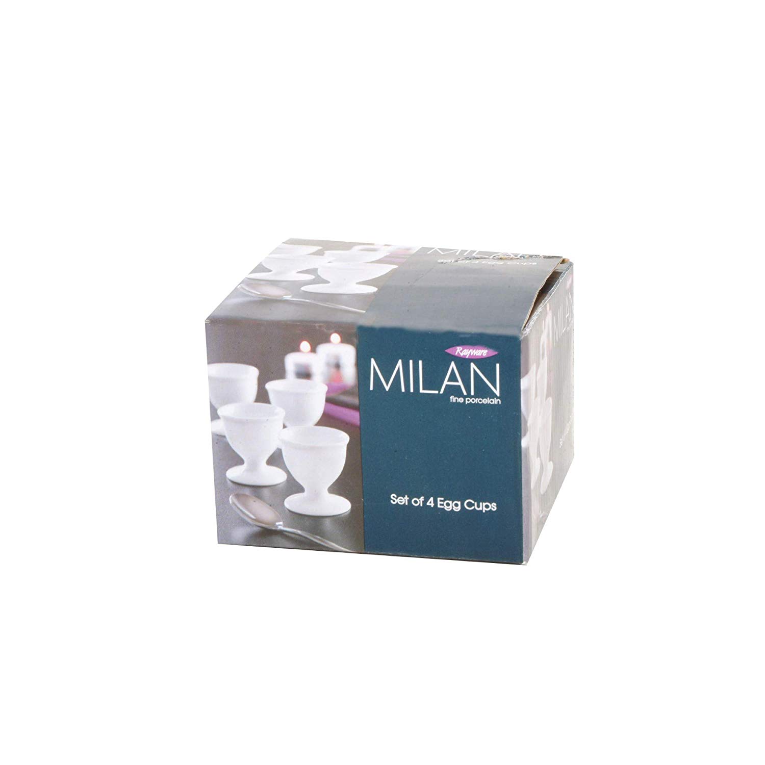 Price & Kensington Milan Set Of 4 Egg Cups, White, 4 Count (Pack of 1) - Image 2