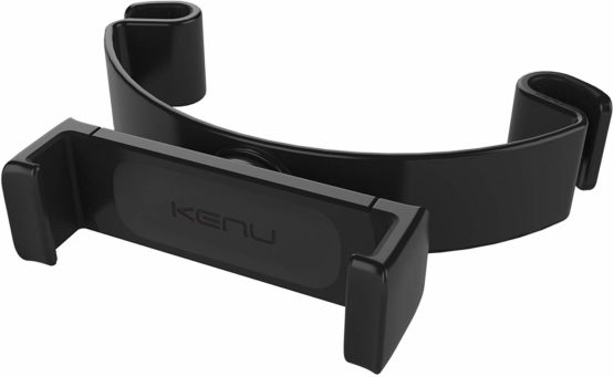 Kenu Airvue AV1-KK-NA Rotating Mount Cradle Car Holder for Tablets, iPhones and Smartphones - Black