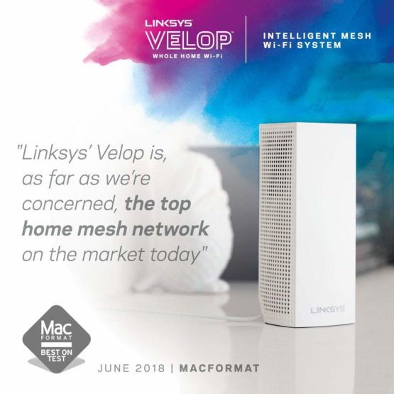 Linksys WHW0301 Velop Tri-Band Whole Home Mesh WiFi System (AC2200 WiFi Router/WiFi Extender for Seamless Coverage of up to 2,000 sq ft, Parental Controls, 1-Pack, White) - Image 2
