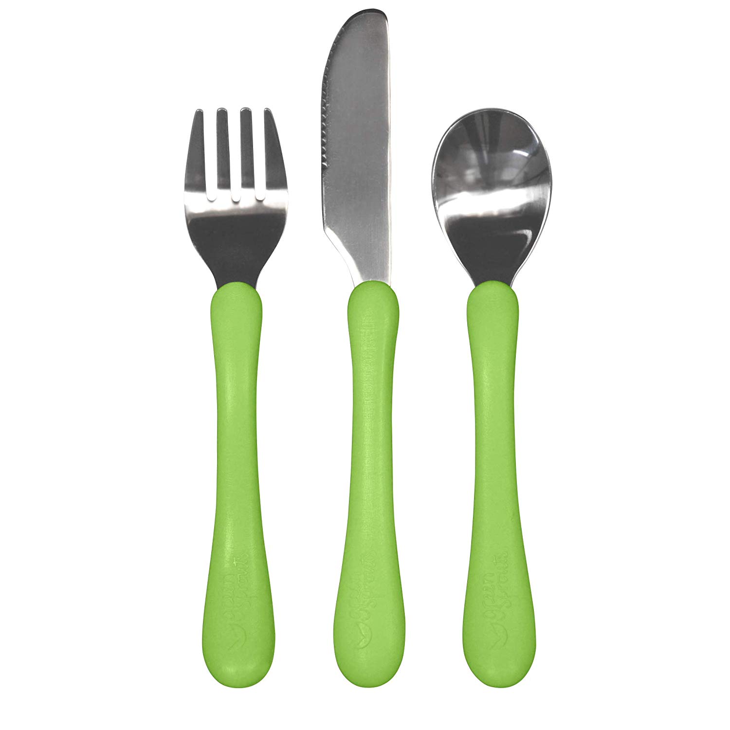 Green Sprouts Learning Cutlery Set (12 to 48 Months, Green), 12-48 months